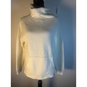Duckworth Women’s Merino Wool Turtleneck Sweater Size Small Cream/Off White